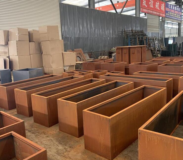 措美耐候钢板花箱